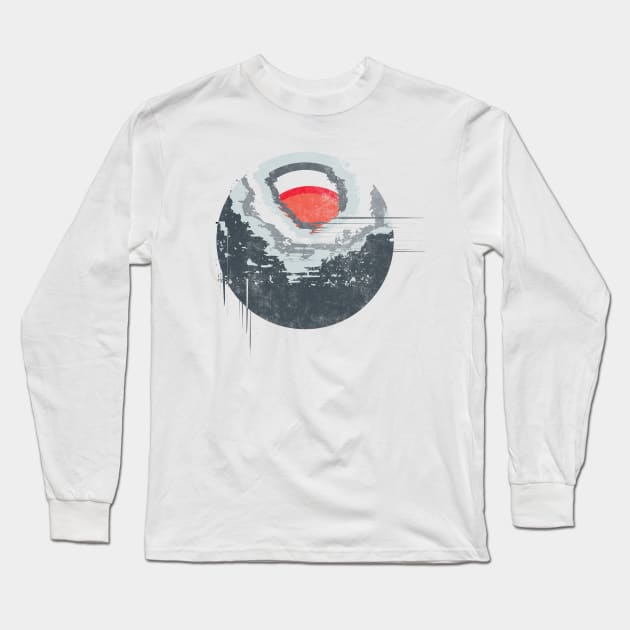 Digital Moonset Long Sleeve T-Shirt by CMoonhawk410